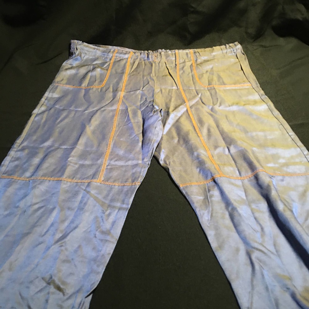 Purple Orange Straight Leg Reflective Dance Pants
